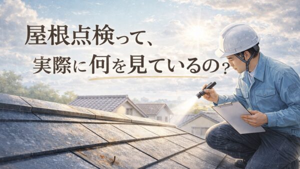 屋根点検って実際になにを見ているの？
